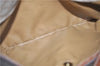 Authentic CELINE Macadam Blason Shoulder Cross Body Bag PVC Leather Beige 6826D