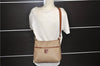 Authentic CELINE Macadam Blason Shoulder Cross Body Bag PVC Leather Beige 6826D