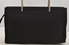 Authentic PRADA Vintage METAL Nylon Tessuto Shoulder Hand Bag Black 6826I