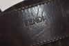 Authentic FENDI Zucca Folding Hand Tote Bag Purse Nylon Leather Brown 6828I