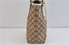 Authentic GUCCI Shoulder Tote Bag GG Canvas Leather 153361 Brown White 6829C