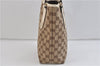 Authentic GUCCI Shoulder Tote Bag GG Canvas Leather 153361 Brown White 6829C