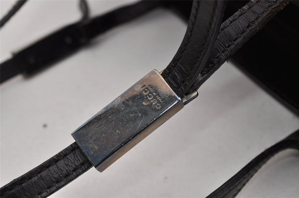 Authentic GUCCI Shoulder Hand Bag Purse GG Nylon Leather 0021021 Brown  6829I