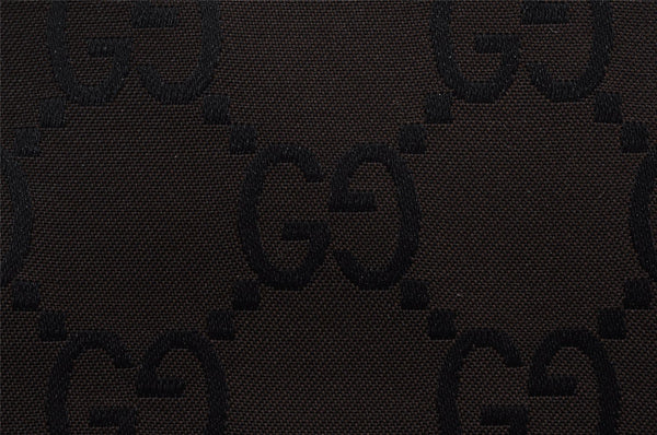 Authentic GUCCI Shoulder Hand Bag Purse GG Nylon Leather 0021021 Brown  6829I