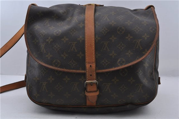 Auth LOUIS VUITTON Monogram Saumur 35 Shoulder Cross Body Bag M42254 LV 6830C