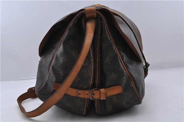 Auth LOUIS VUITTON Monogram Saumur 35 Shoulder Cross Body Bag M42254 LV 6830C