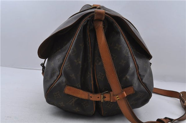 Auth LOUIS VUITTON Monogram Saumur 35 Shoulder Cross Body Bag M42254 LV 6830C