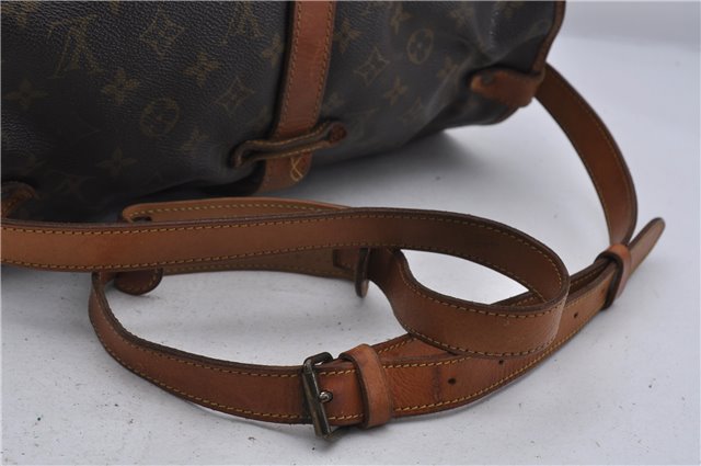Auth LOUIS VUITTON Monogram Saumur 35 Shoulder Cross Body Bag M42254 LV 6830C