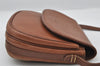 Authentic Burberrys Vintage Leather Shoulder Cross Body Bag Purse Brown 6831I