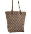 Authentic GUCCI Vintage Shoulder Tote Bag GG Canvas Leather 0021099 Brown 6832I