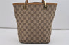 Authentic GUCCI Vintage Shoulder Tote Bag GG Canvas Leather 0021099 Brown 6832I
