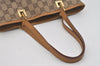 Authentic GUCCI Vintage Shoulder Tote Bag GG Canvas Leather 0021099 Brown 6832I