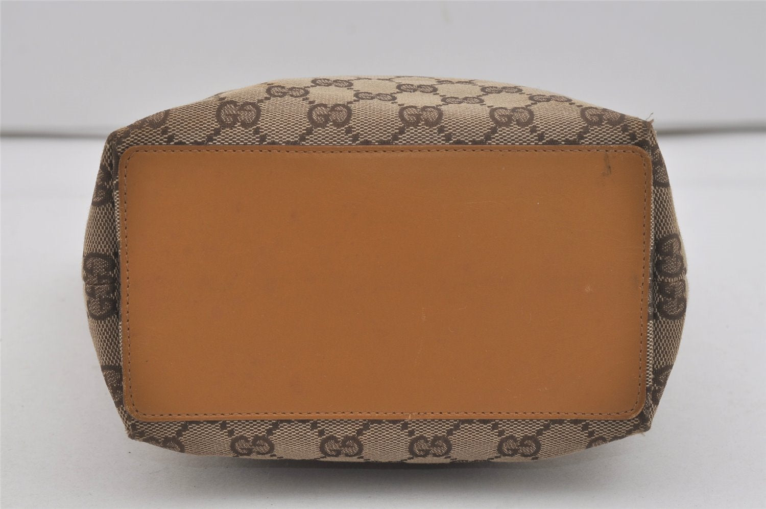 Authentic GUCCI Vintage Shoulder Tote Bag GG Canvas Leather 0021099 Brown 6832I