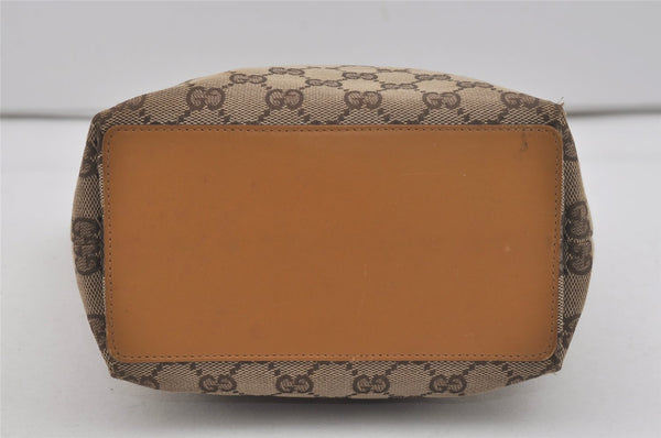 Authentic GUCCI Vintage Shoulder Tote Bag GG Canvas Leather 0021099 Brown 6832I