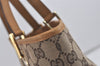 Authentic GUCCI Vintage Shoulder Tote Bag GG Canvas Leather 0021099 Brown 6832I