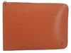 Authentic Louis Vuitton Epi Poche Documents Document Case M54498 Brown LV 6834D