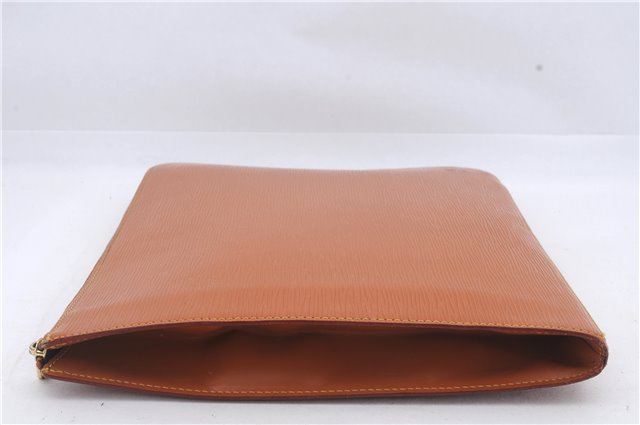 Authentic Louis Vuitton Epi Poche Documents Document Case M54498 Brown LV 6834D