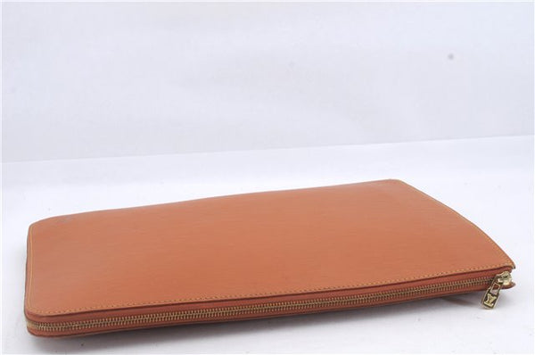 Authentic Louis Vuitton Epi Poche Documents Document Case M54498 Brown LV 6834D