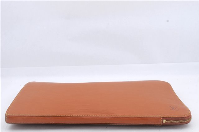 Authentic Louis Vuitton Epi Poche Documents Document Case M54498 Brown LV 6834D
