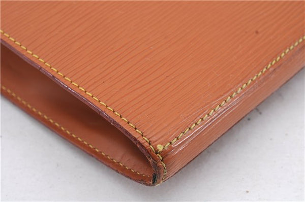 Authentic Louis Vuitton Epi Poche Documents Document Case M54498 Brown LV 6834D