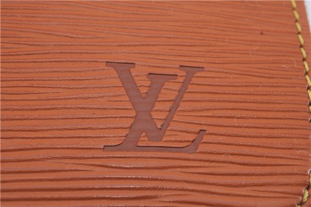 Authentic Louis Vuitton Epi Poche Documents Document Case M54498 Brown LV 6834D