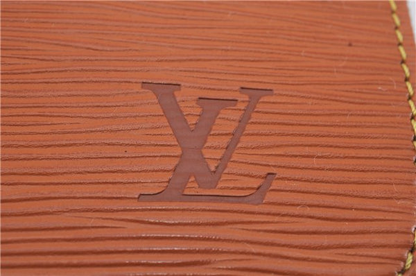 Authentic Louis Vuitton Epi Poche Documents Document Case M54498 Brown LV 6834D
