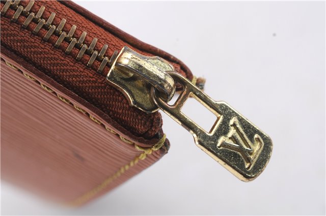 Authentic Louis Vuitton Epi Poche Documents Document Case M54498 Brown LV 6834D