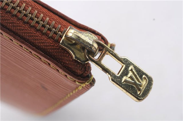 Authentic Louis Vuitton Epi Poche Documents Document Case M54498 Brown LV 6834D