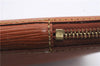 Authentic Louis Vuitton Epi Poche Documents Document Case M54498 Brown LV 6834D