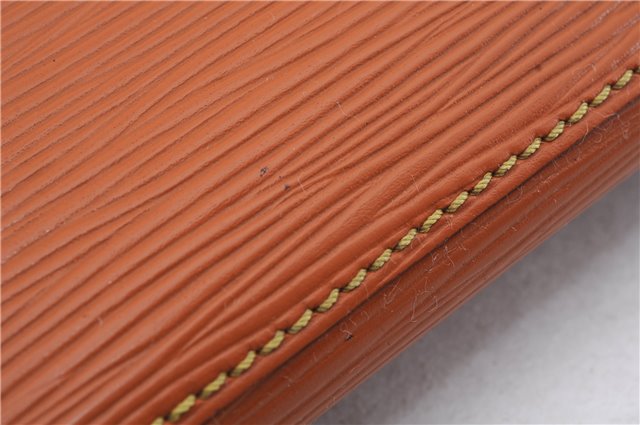 Authentic Louis Vuitton Epi Poche Documents Document Case M54498 Brown LV 6834D