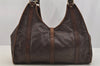 Authentic GUCCI Guccissima GG Leather Shoulder Hand Bag Purse 203494 Brown 6834I