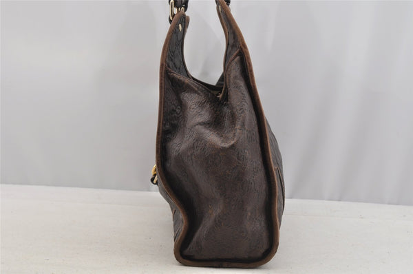 Authentic GUCCI Guccissima GG Leather Shoulder Hand Bag Purse 203494 Brown 6834I