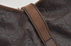 Authentic GUCCI Guccissima GG Leather Shoulder Hand Bag Purse 203494 Brown 6834I