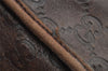 Authentic GUCCI Guccissima GG Leather Shoulder Hand Bag Purse 203494 Brown 6834I