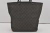 Authentic GUCCI Vintage Shoulder Tote Bag GG Canvas Leather 31243 Black 6835I