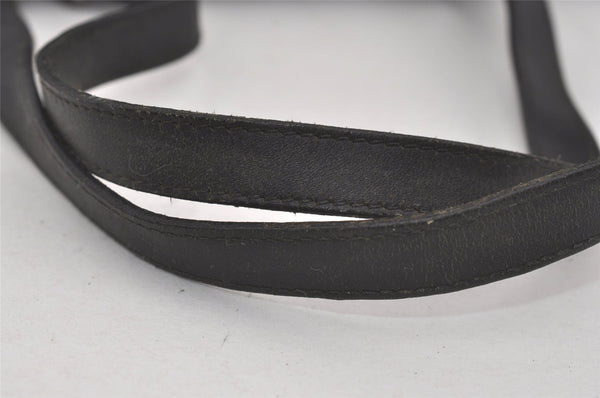 Authentic GUCCI Vintage Shoulder Tote Bag GG Canvas Leather 31243 Black 6835I