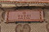 Authentic GUCCI Web Sherry Line Shoulder Cross Bag GG Canvas Leather Brown 6836I