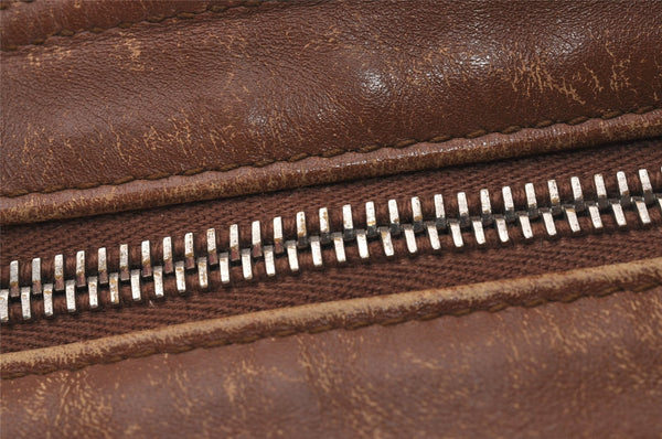 Authentic GUCCI Web Sherry Line Shoulder Cross Bag GG Canvas Leather Brown 6836I