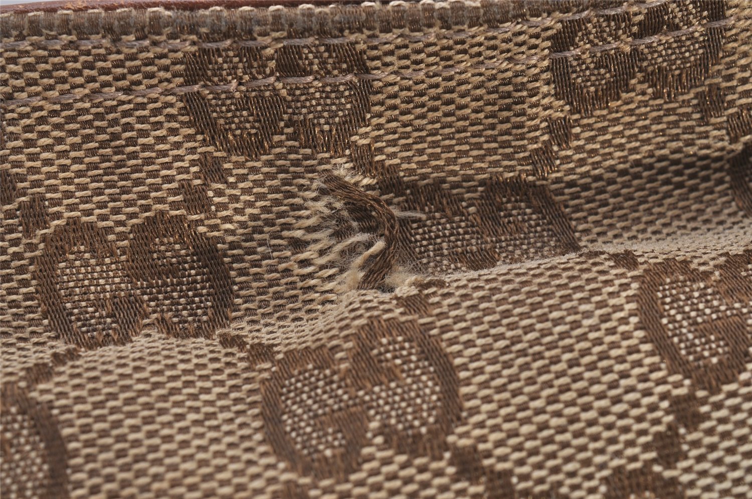 Authentic GUCCI Web Sherry Line Shoulder Cross Bag GG Canvas Leather Brown 6836I