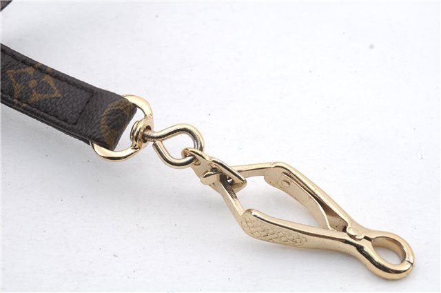 Authentic LOUIS VUITTON Monogram Leash Baxter MM Dog Lead M58056 LV 6839C