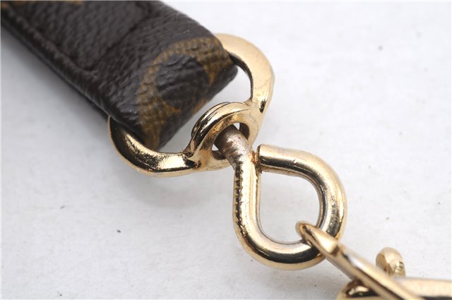 Authentic LOUIS VUITTON Monogram Leash Baxter MM Dog Lead M58056 LV 6839C