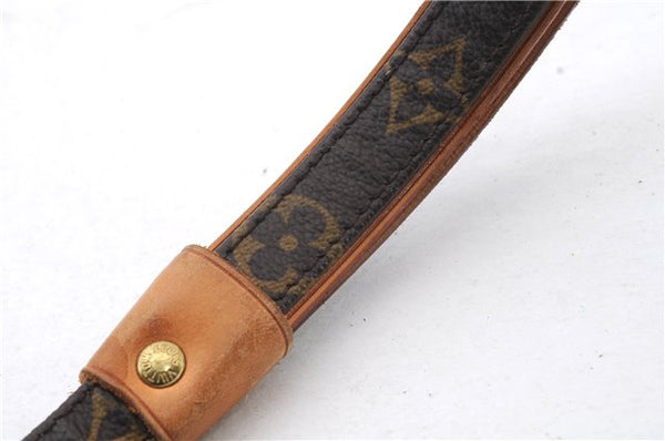 Authentic LOUIS VUITTON Monogram Leash Baxter MM Dog Lead M58056 LV 6839C