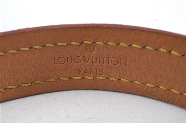 Authentic LOUIS VUITTON Monogram Leash Baxter MM Dog Lead M58056 LV 6839C