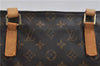 Authentic LOUIS VUITTON Monogram Cabas Mezzo Tote Bag M51151 LV 6842C