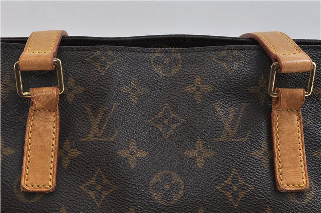 Authentic LOUIS VUITTON Monogram Cabas Mezzo Tote Bag M51151 LV 6842C