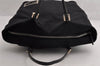 Authentic FENDI Vintage Tote Hand Bag Purse Jersey Leather Black Junk 6842I