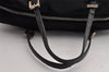 Authentic FENDI Vintage Tote Hand Bag Purse Jersey Leather Black Junk 6842I