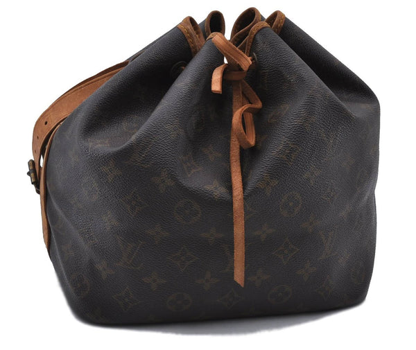 Authentic LOUIS VUITTON Monogram Petit Noe Shoulder Bag M42226 LV 6843C