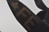 Authentic FENDI Vintage Nylon Leather Hand Tote Bag Purse Black 6843I