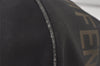Authentic FENDI Vintage Nylon Leather Hand Tote Bag Purse Black 6843I